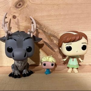 Frozen Funko Pop Lot - Elsa, Anna and Sven